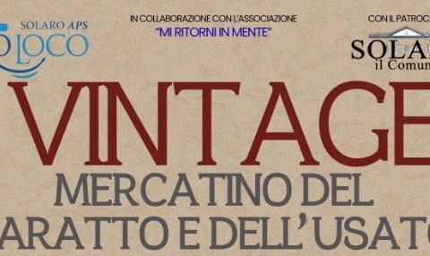Con la Pro loco il mercatino del baratto e dell’usato vintage