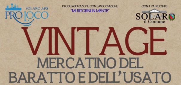 Con la Pro loco il mercatino del baratto e dell’usato vintage