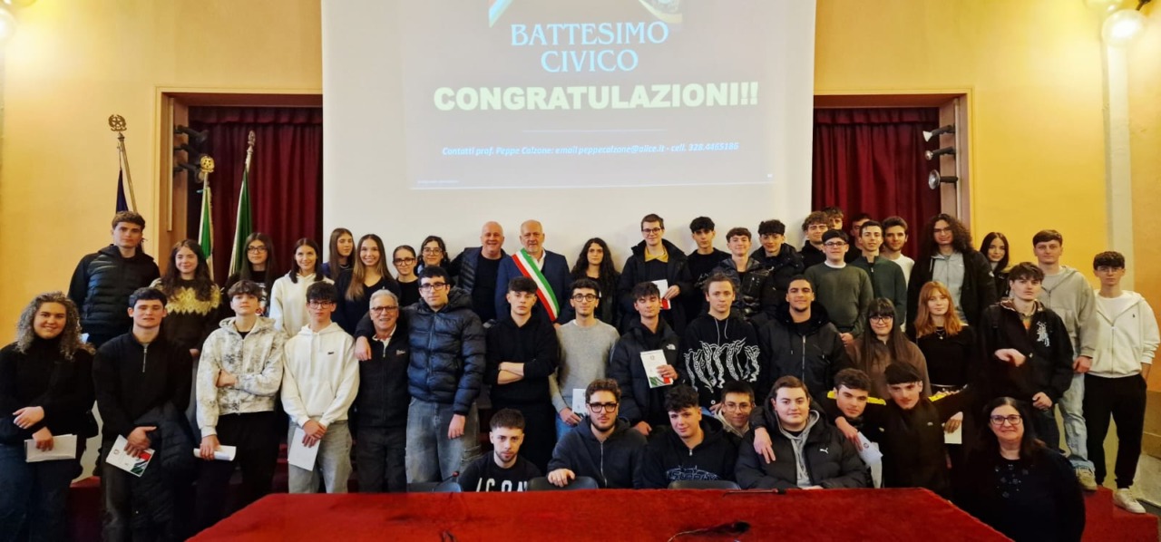 Battesimo civico 2026 per i neodiciottenni