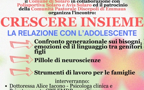 Crescere Insieme, la relazione con l’adolescente