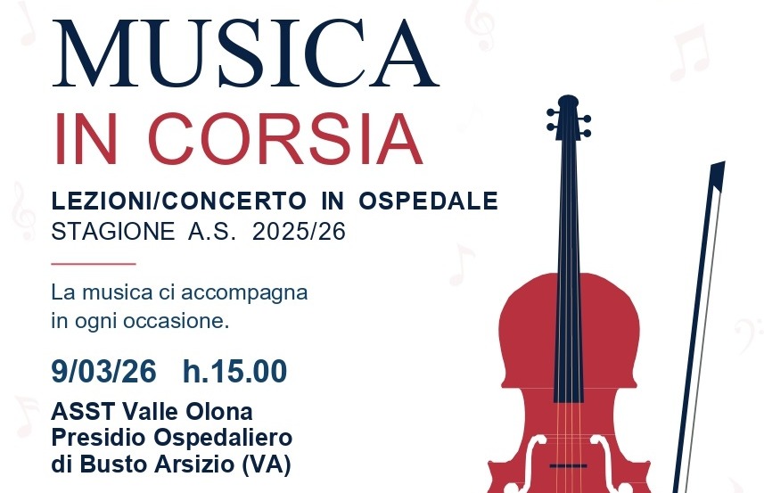 Musica in corsia approva in pediatria a Busto