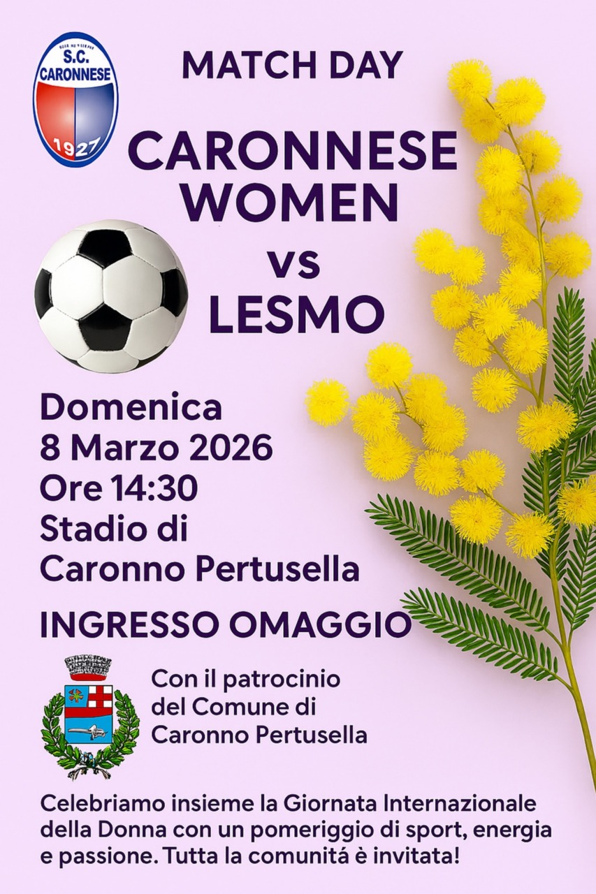 La Caronnese women celebra la Festa delle donne