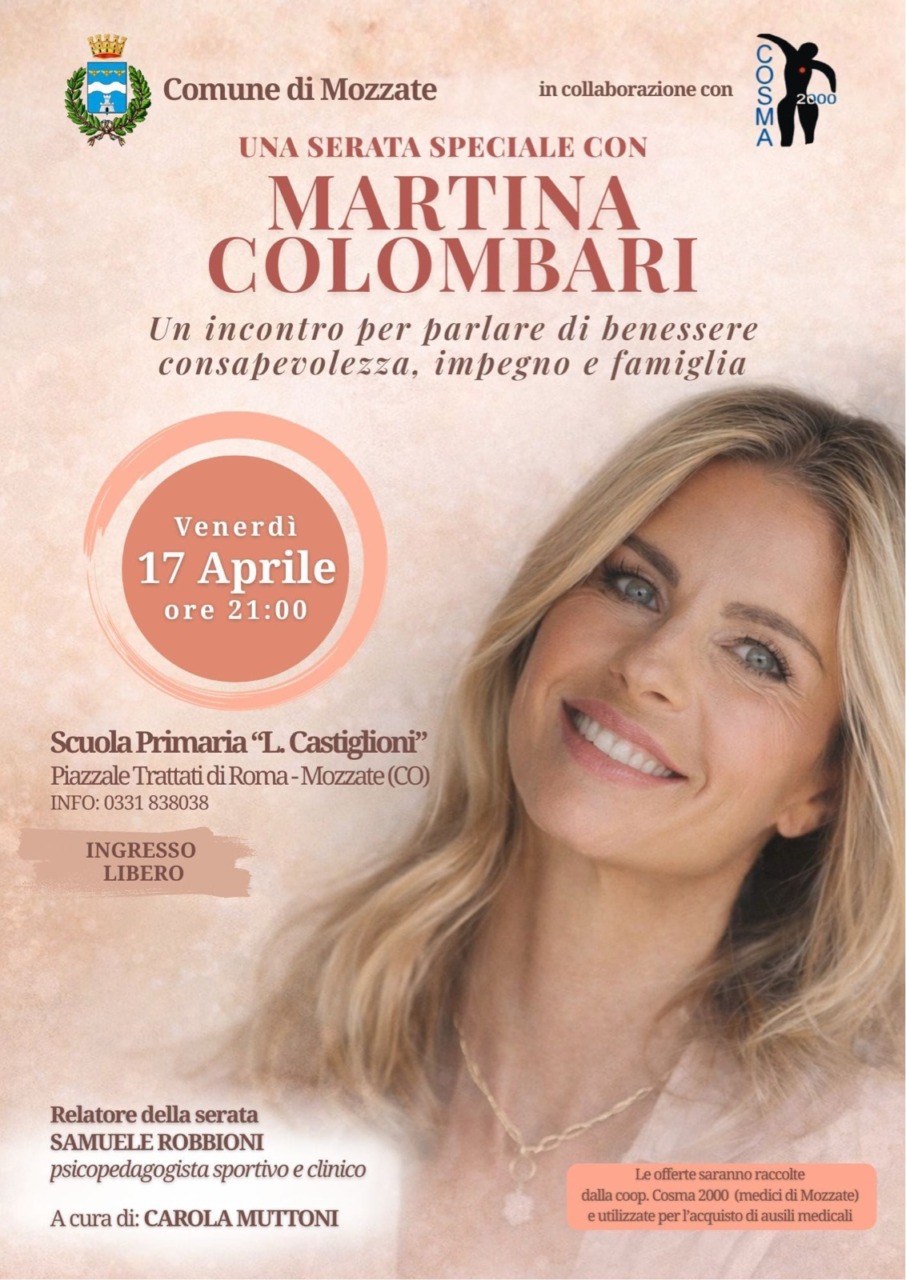 Martina Colombari ospite a Mozzate