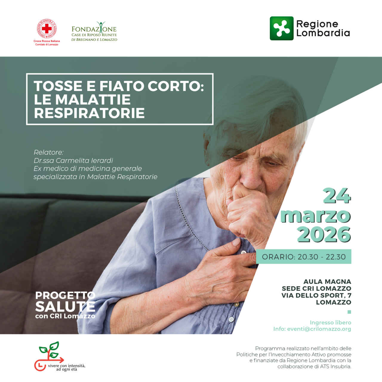 Un incontro con la Croce rossa per parlare di malattie respiratorie