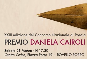 Concorso di poesia “Daniela Cairoli” domani le premiazioni