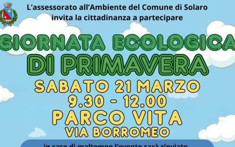 Giornata ecologica di primavera al parco vita