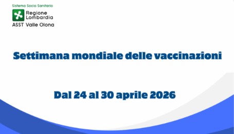 Settimana mondiale dell’immunizzazione: iniziative e vaccini gratuiti con ASST Valle Olona