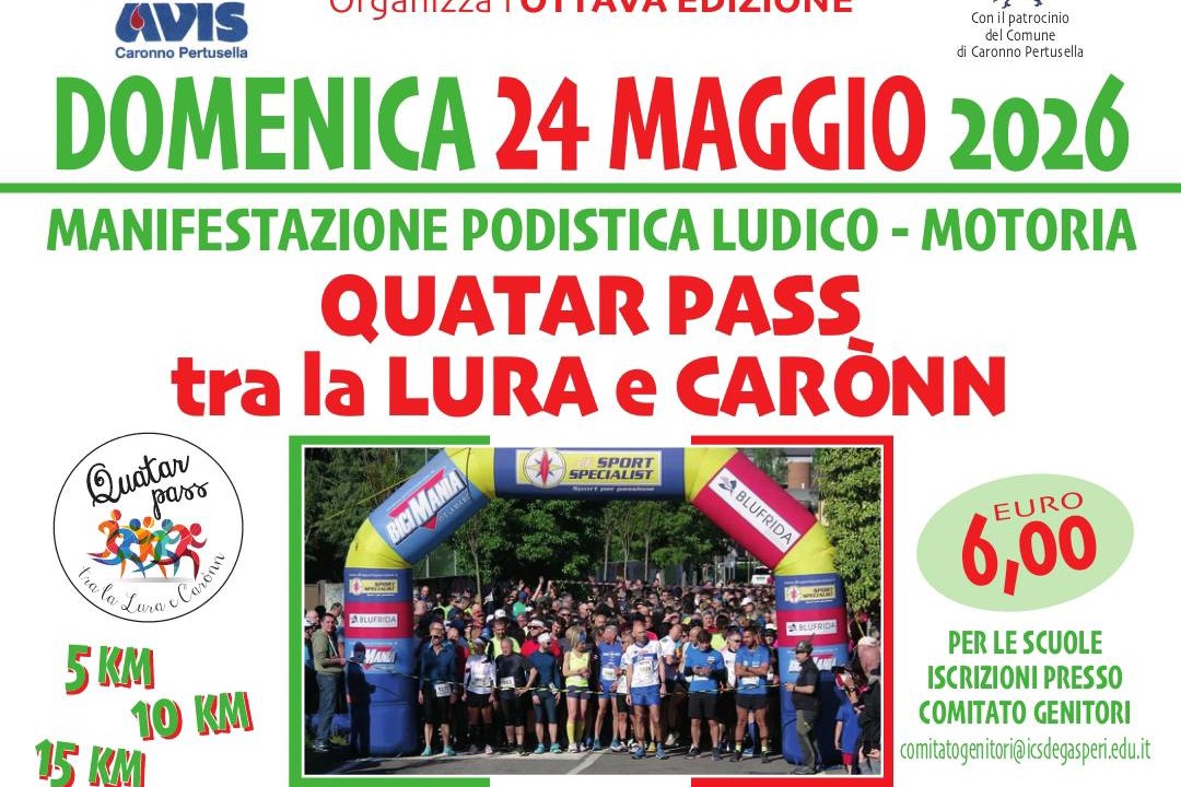 Torna Quatar pass tra la Lura e Carònn