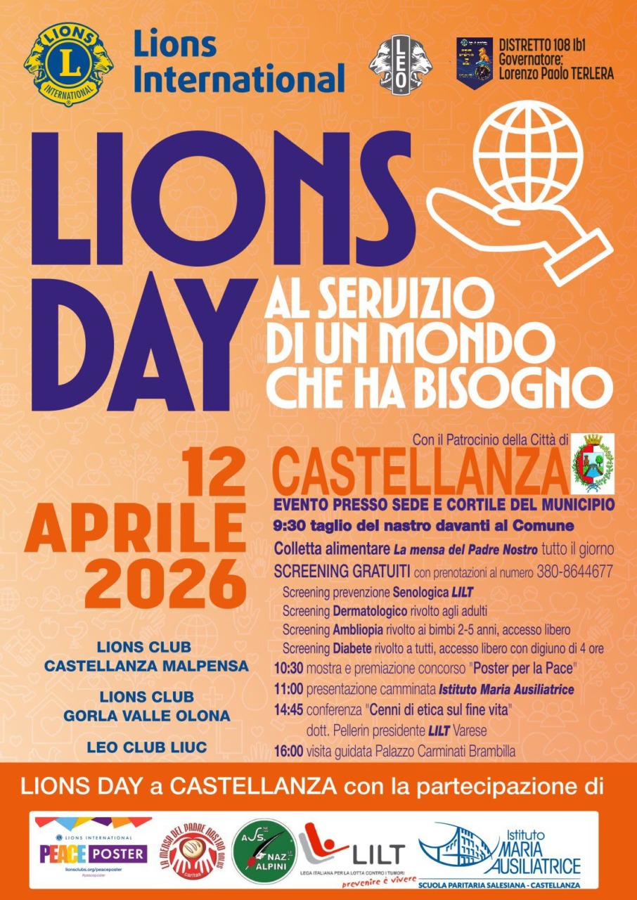 Lions Day a Castellanza: una giornata di solidarietà, prevenzione e comunità