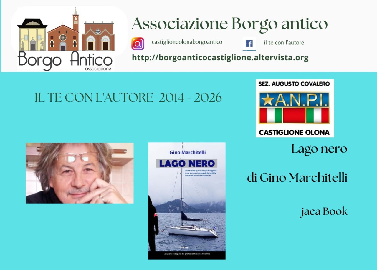 Per “Il tè con l’autore” arriva Gino Marchitelli