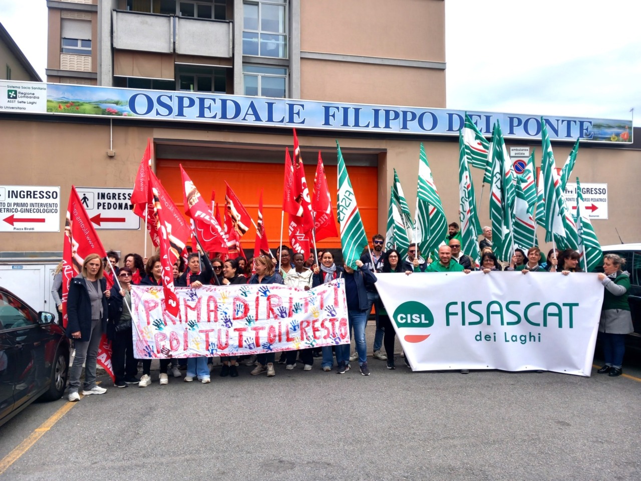 Nuovo sciopero dei lavoratori delle pulizie all’ospedale del Ponte
