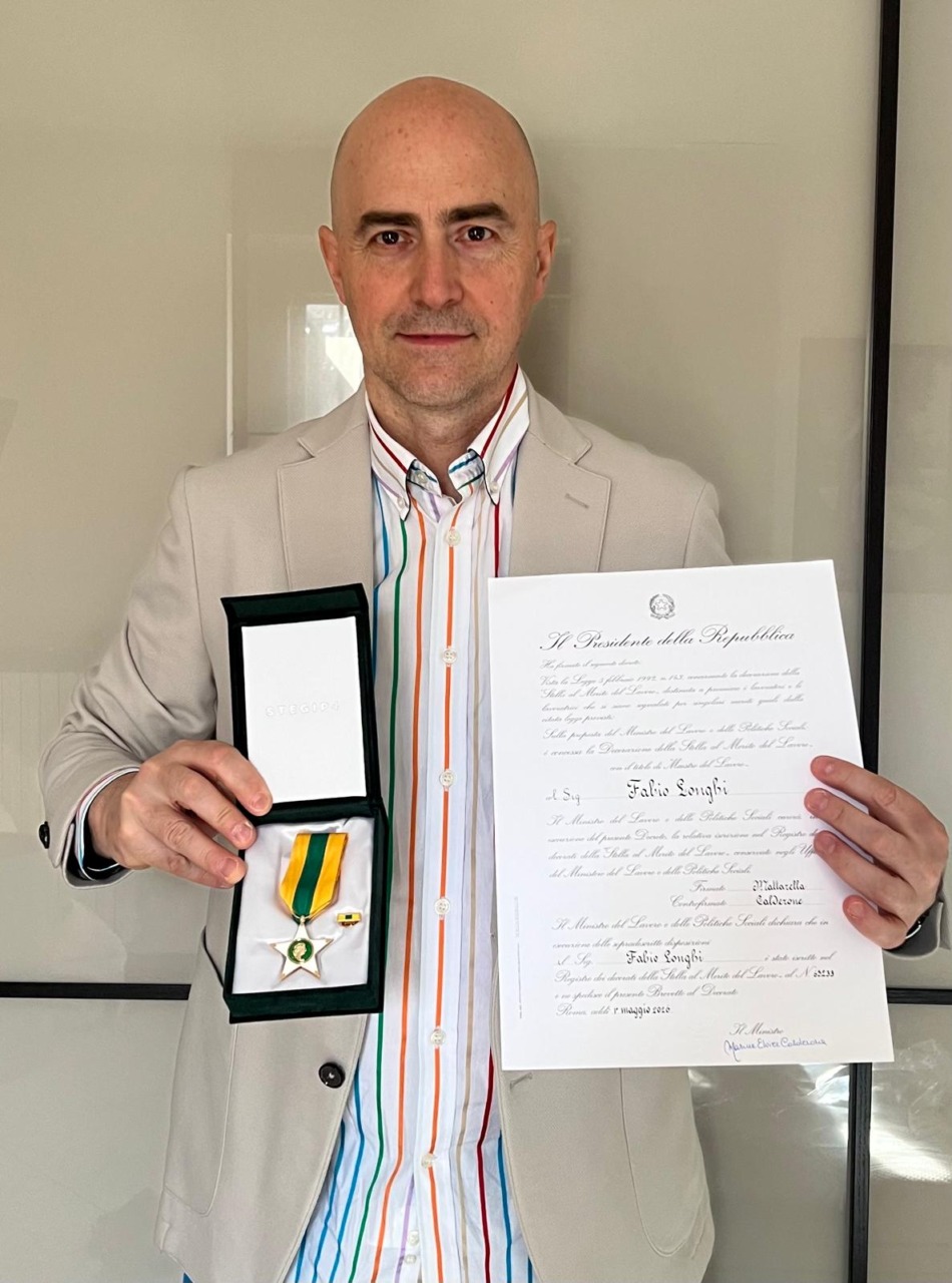 Longhi è «Stella al Merito del Lavoro»