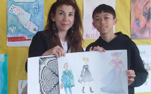 Premio artistico per un alunno di terza