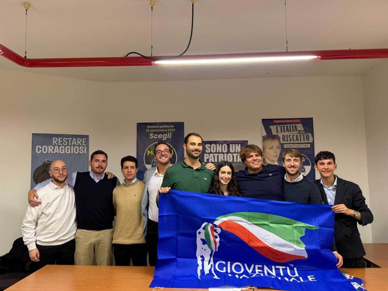 Fasolino alla guida di Gioventù Nazionale Varese