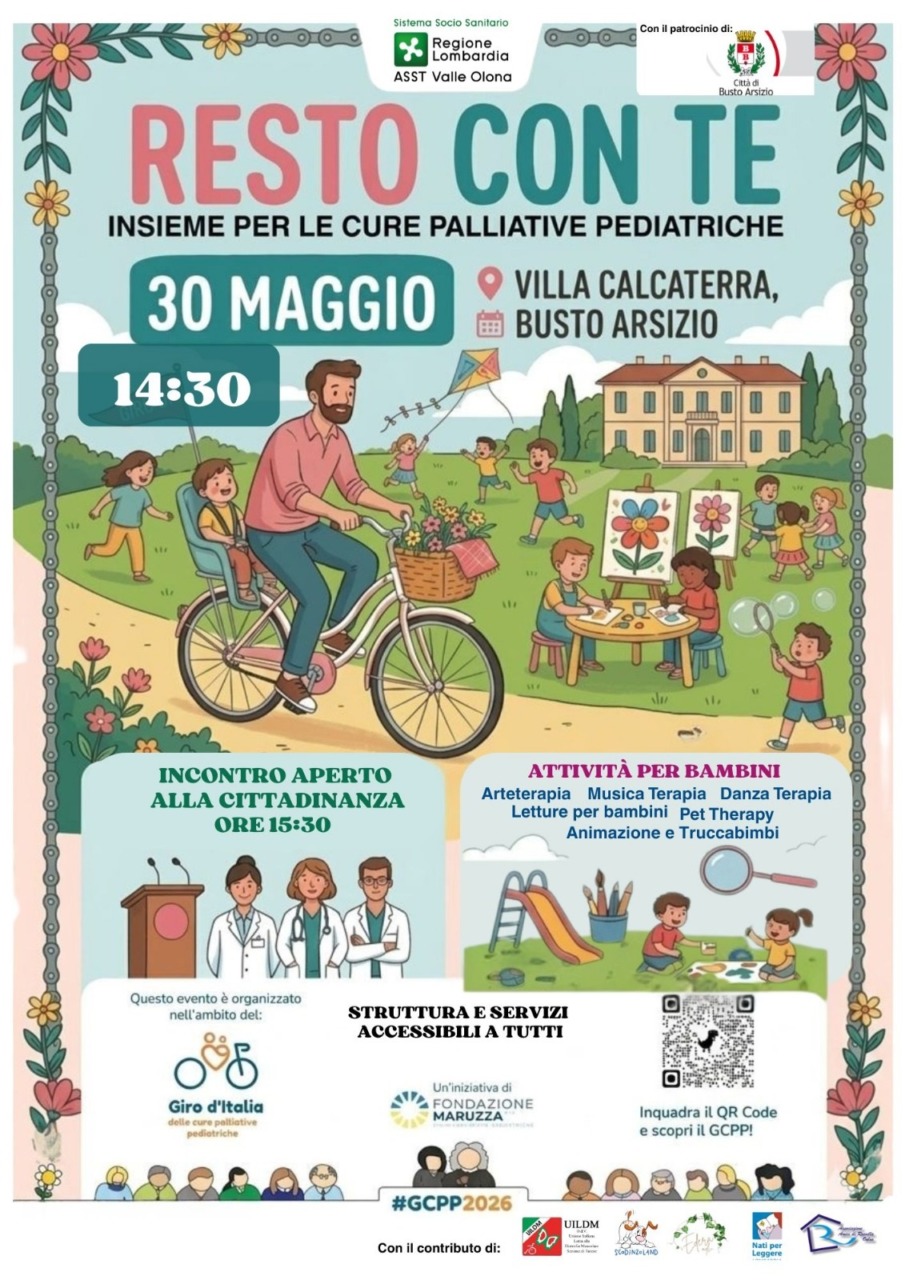 A Busto Arsizio fa tappa il Giro d’Italia Cure Palliative Pediatriche