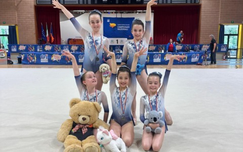 Ginnastica ritmica, le “Crisalidi” di Gymnastikè fra le migliori in Italia