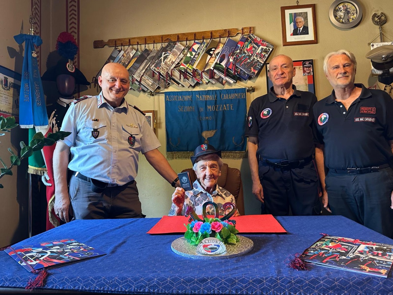 A 102 anni riceve la tessera dell’Anc