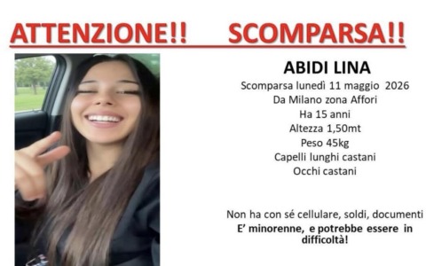 Si cerca Lina Abidi, 15enne scomparsa da Milano dall’11 maggio
