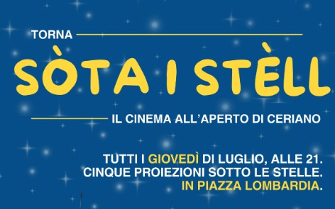Sòta i stèll torna in piazza: cinque serate di cinema per rivivere il 2006