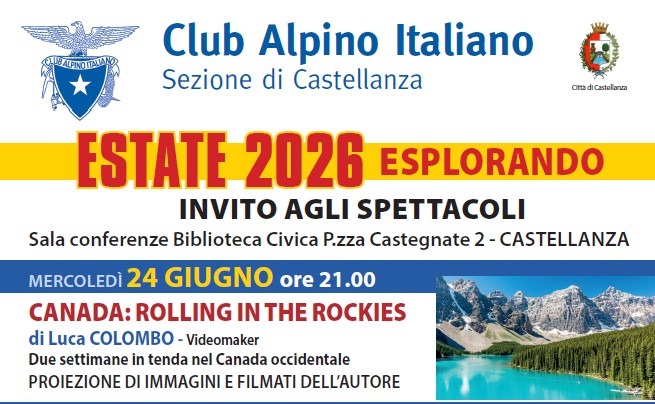 Tre serate con il CAI tra montagna e ambienti estremi