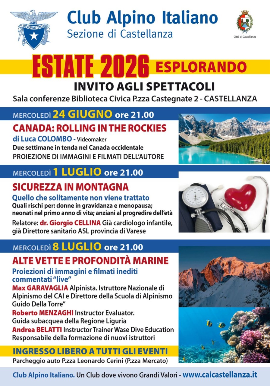 Alpinismo e immersioni si incontrano: in arrivo una serata tra vette e fondali