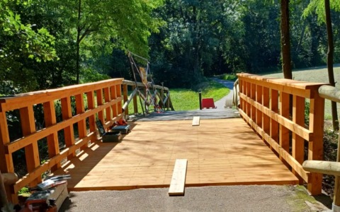 E’ pronta la nuova passerella di Galliate Lombardo sul Lago di Varese