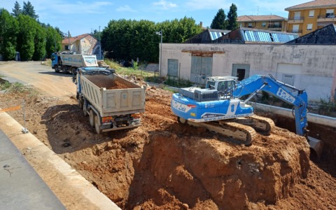 Ruspe in azione: sono ripresi (finalmente) i lavori alla Frera