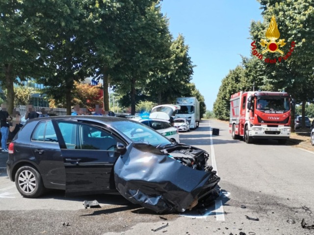 incidente auto-moto busto arsizio