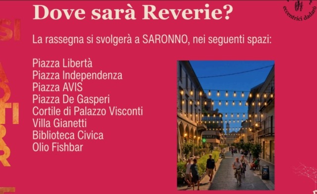 Si accendono le luci del centro per Reverie
