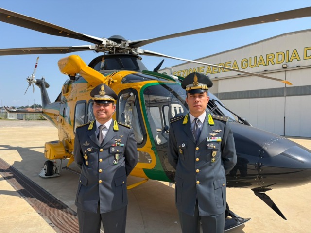 Gdf Roan Como: avvicendamento al comando della Sezione Aerea di Varese tra il Maggiore Daniele lozzi e il Capitano Luca Miraglia