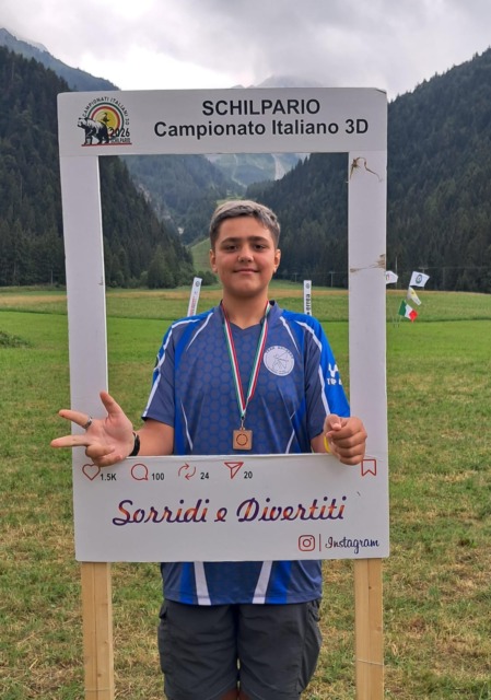 elia sartori bronzo nazionale tiro con l'arco
