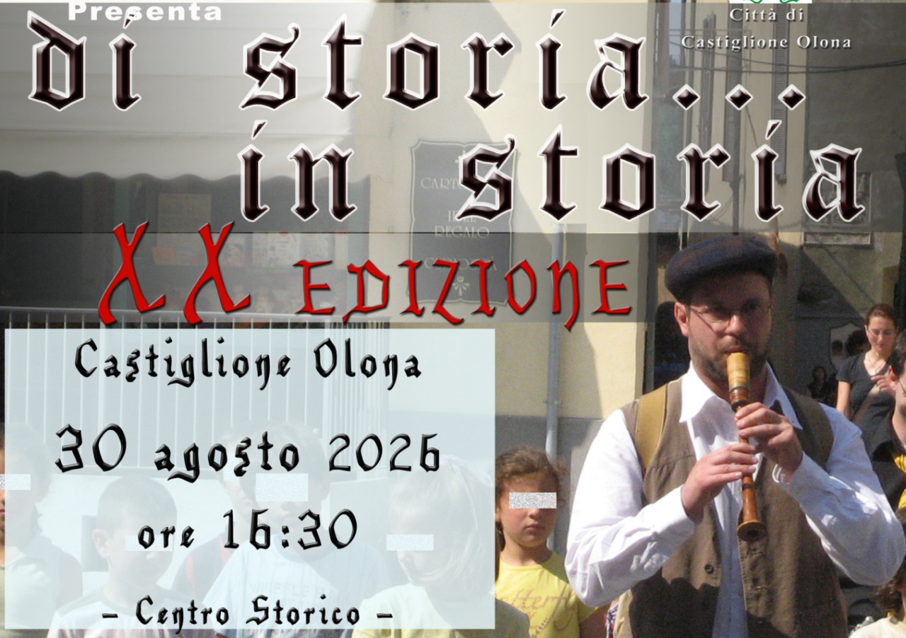 Domenica 30 agosto torna “Di storia in storia”