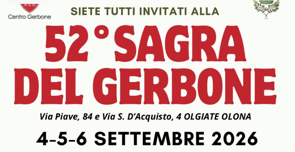 Sagra del Gerbone, tre giorni di festa tra musica, sport e tradizione