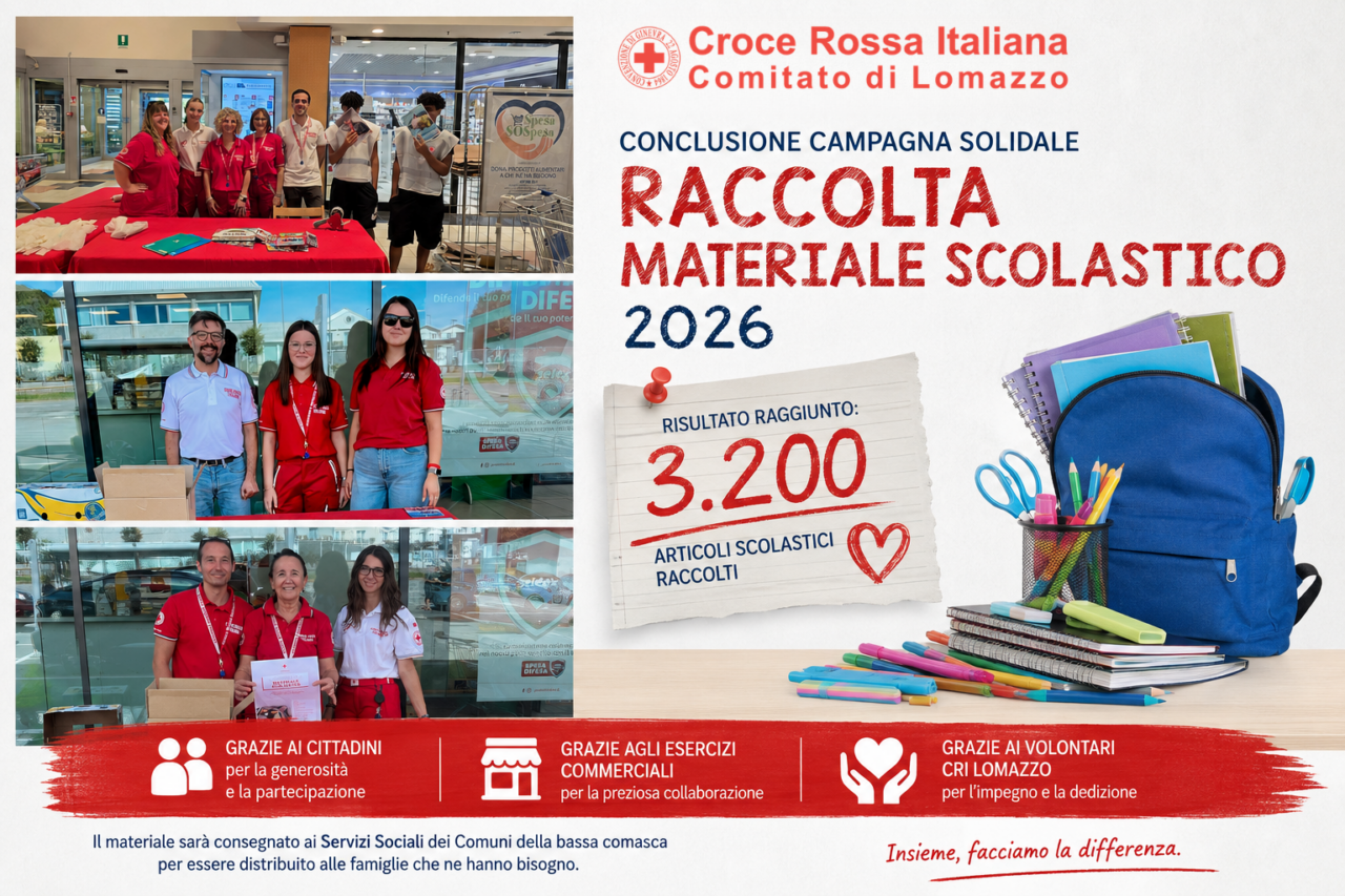 Raccolti 3.200 articoli scolastici
