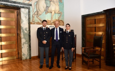 Il Questore accoglie due nuovi funzionari