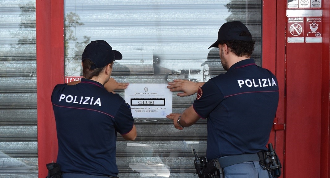 Il Questore chiude il bar per sette giorni
