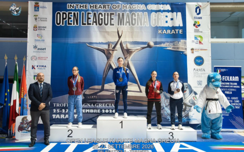 La saronnese Alessandra Bossi oro all’Open League Taranto di karate
