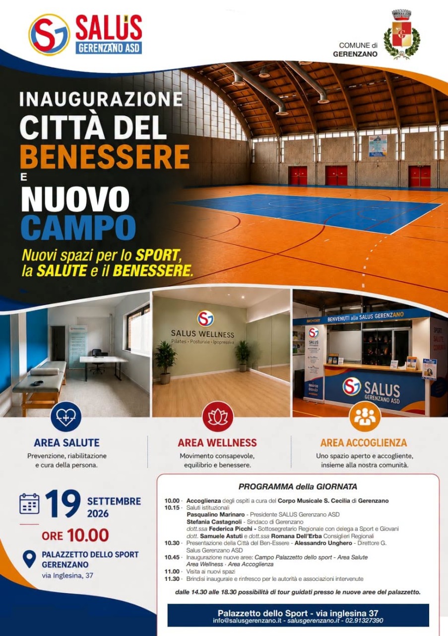 Taglio del nastro per il nuovo campo della Salus