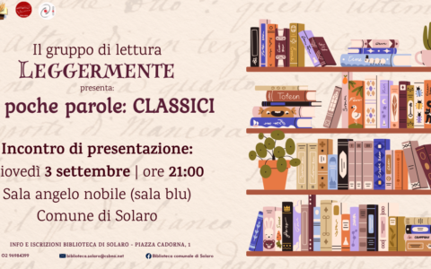 Riparte il gruppo di lettura Leggermente