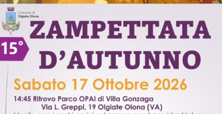Zampettata d’Autunno, 15ª edizione tra la Valle Olona e Villa Gonzaga