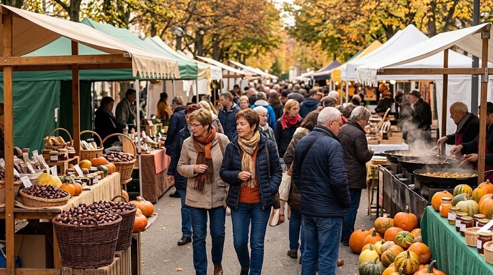 Torna in Valle Olona il Mercatino di zucche e castagne