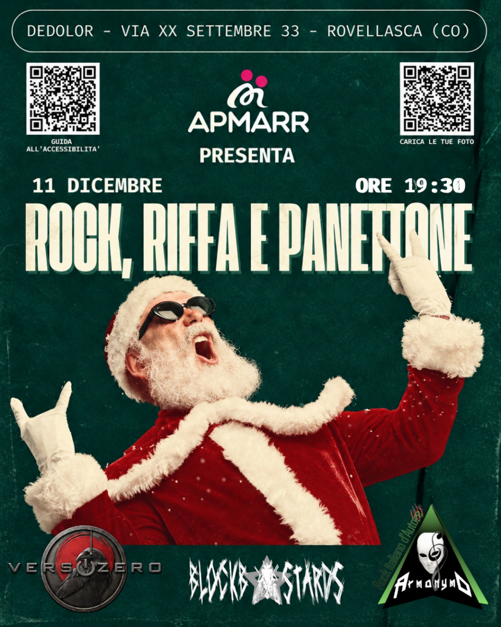 APMARR APS guarda al Natale, si scaldano i preparativi per “Rock, Riffa e Panettone”