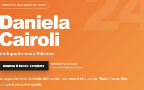 Al via la 24esima edizione del Premio di poesia “Daniela Cairoli”