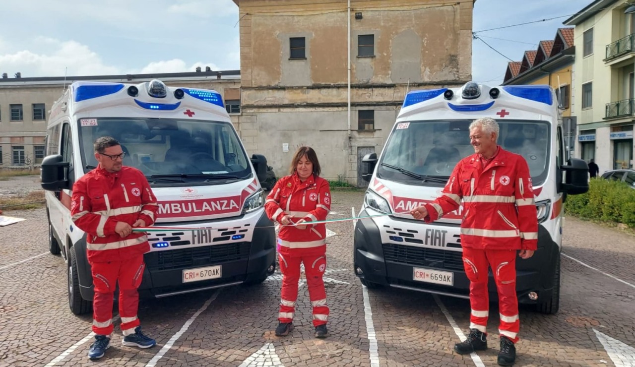 La Croce Rossa inaugura due nuove ambulanze: saranno in servizio 24 ore su 24